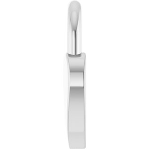 10K White Gold .03 CT Diamond Heart Locket Charm/Pendant – image 5