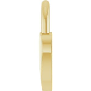 10K Yellow Gold Lab-Grown Ruby Heart Locket Charm/Pendant – image 3