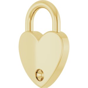 10K Yellow Gold .03 CT Diamond Heart Locket Charm/Pendant – image 4