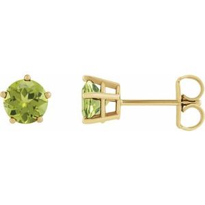 Solitaire Stud Earrings