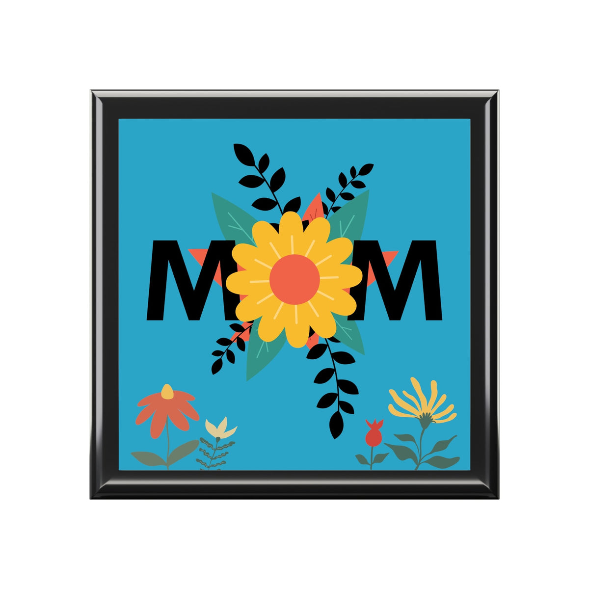 Floral Pattern Mom Design Jewelry Box Perfect for Mother's Day Gift