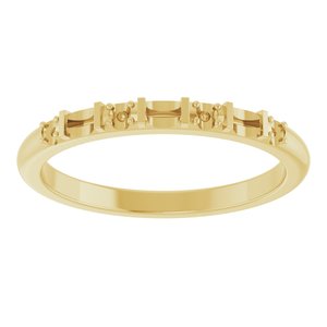 10K Yellow Gold Family Stackable Ring Mounting – image 6