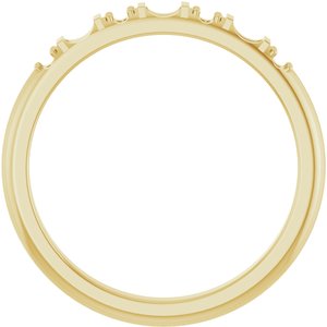 14K Yellow Gold Family Stackable Ring Mounting – image 4