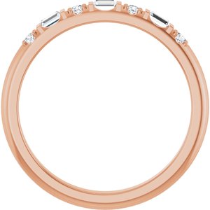 14K Rose Gold Family Stackable Ring Mounting – image 3