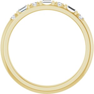 14K Yellow Gold Family Stackable Ring Mounting – image 3