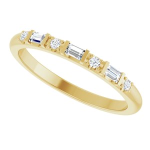 10K Yellow Gold Family Stackable Ring Mounting – image 8