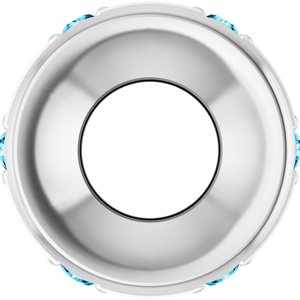 14K White Gold Natural Aquamarine Stackable Family Charm/Pendant – image 3