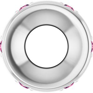 Platinum Natural Pink Tourmaline Stackable Family Space Charm/Pendant – image 3
