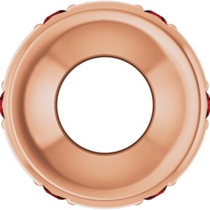 14K Rose Gold Natural Mozambique Garnet Stackable Family Space Charm/Pendant – image 3