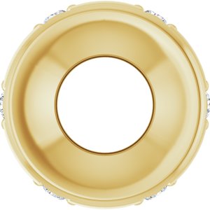 10K Yellow Gold 1/10 CTW Lab-Grown Diamond Stackable Family Space Charm/Pendant – image 3