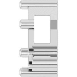 Platinum 7x5 mm Emerald Slide Pendant Mounting – image 6