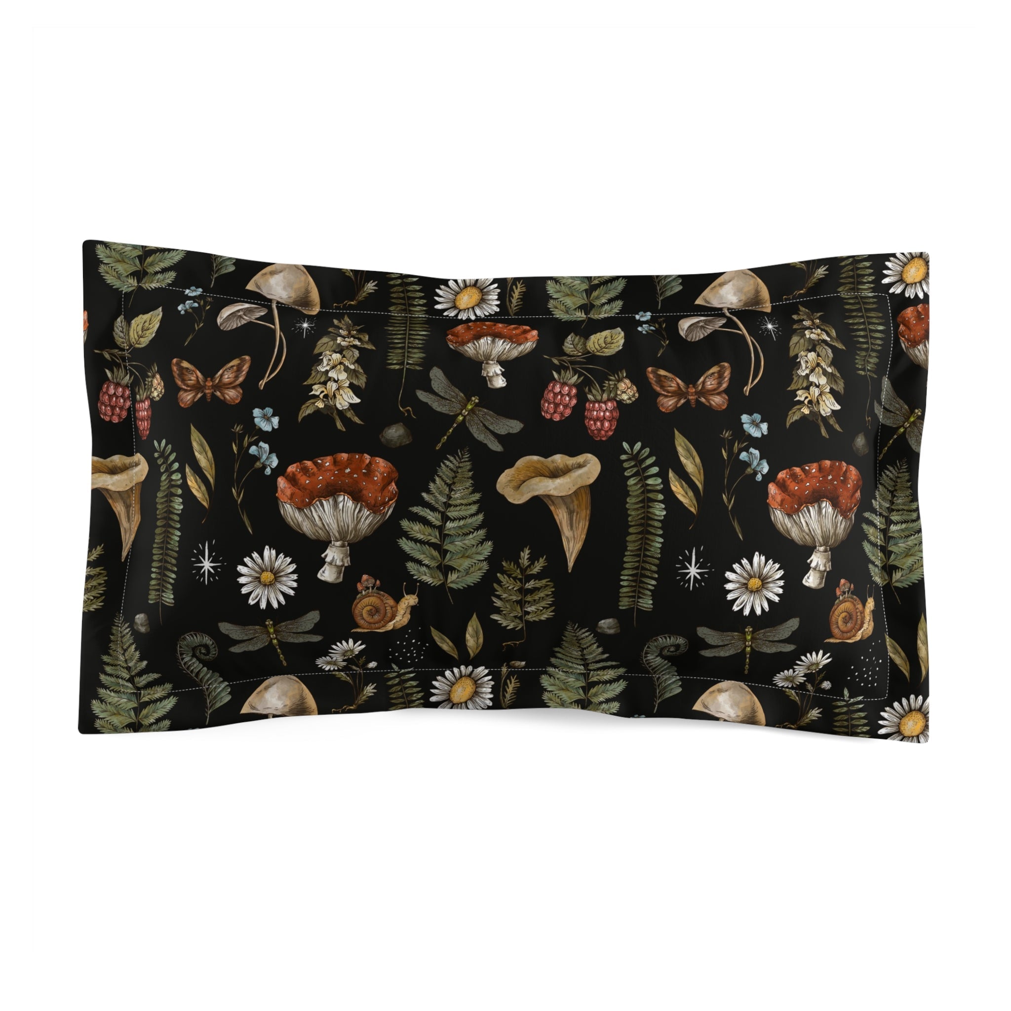 "Dark Forest Pattern" Deluxe Microfiber Pillow Sham