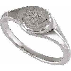 Round Signet Ring