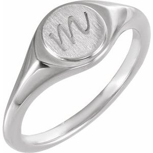 Round Signet Ring