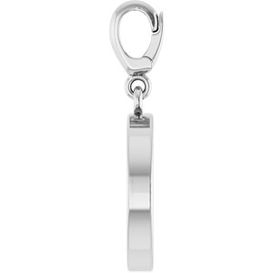 Platinum Natural Blue Sapphire Charm/Pendant – image 3