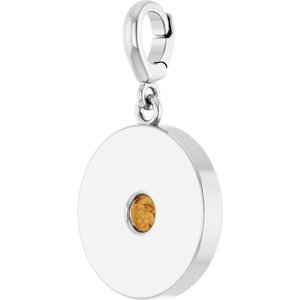 Platinum Natural Citrine Charm/Pendant – image 2