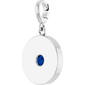 Sterling Silver Lab-Grown Blue Sapphire Charm/Pendant – image 2