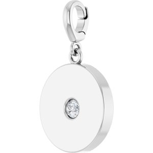 Platinum 3 mm Round Disc Charm/Pendant Mounting – image 3