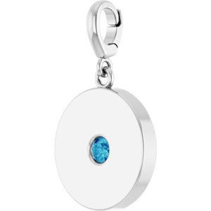 Sterling Silver Natural Blue Zircon Charm/Pendant – image 2
