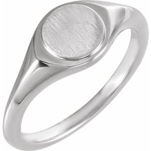 Round Signet Ring