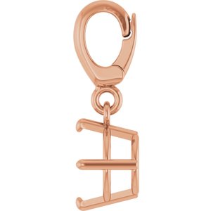 14K Rose Gold 6mm Round Charm/Pendant Mounting – image 6