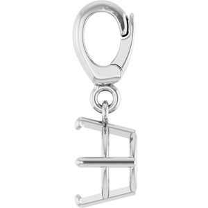 Platinum 6mm Round Charm/Pendant Mounting – image 6