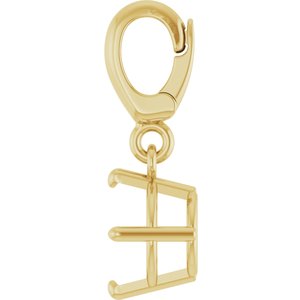 14K Yellow Gold 6mm Round Charm/Pendant Mounting – image 6