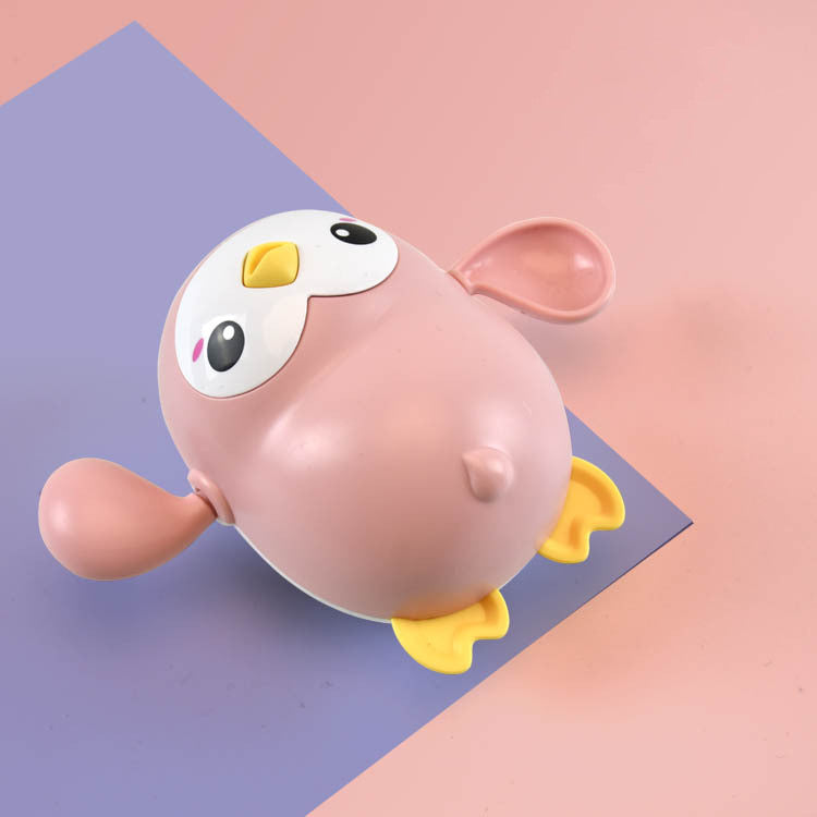 Wind-Up Swimming Penguin Bath Toy – Cute Baby Bath Pool Toy