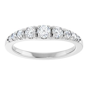 14K White Gold 1/2 CTW Natural Diamond Graduated Ring – image 3