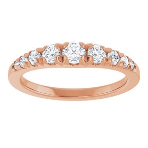 14K Rose Gold 1/2 CTW Natural Diamond Graduated Ring – image 3