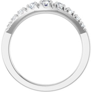 Sterling Silver 1/2 CTW Lab-Grown Diamond Graduated Ring – image 2