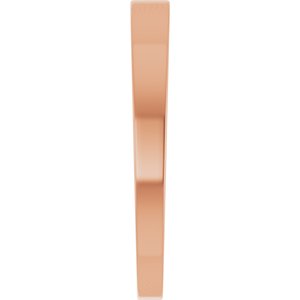 14K Rose Gold Natural Mozambique Garnet Engravable Family Stackable Ring – image 4