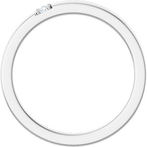 Platinum 2 mm Round Stackable Engravable Family Ring Mounting – image 3