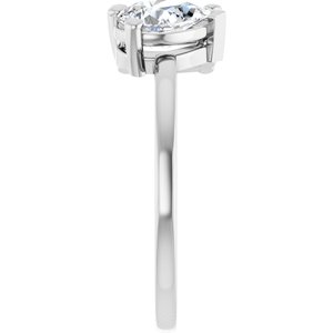 Sterling Silver Two-Stone Ring Mounting – image 7