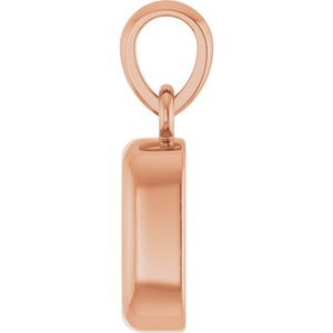14K Rose Gold 1/3 CT Natural Diamond Charm/Pendant – image 3