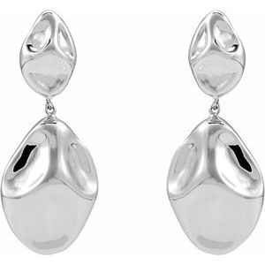 Sterling Silver Electroform Drop Earrings – image 2
