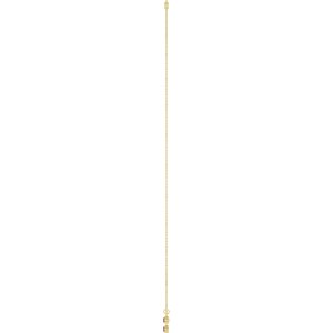14K Yellow Gold Natural Mozambique Garnet 3-Stone Station 16-18" Necklace – image 3