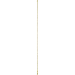 14K Yellow Gold Natural Aquamarine 3-Stone Station 16-18" Necklace – image 3