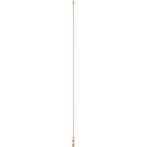 14K Rose Gold Lab-Grown Emerald 3-Stone Station 16-18" Necklace – image 3