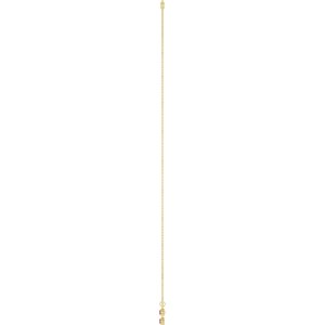 14K Yellow Gold Lab-Grown Ruby 3-Stone Station 16-18" Necklace – image 3
