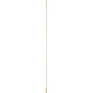 14K Yellow Gold Natural Amethyst 3-Stone Station 16-18" Necklace – image 3