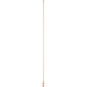 14K Rose Gold Natural Mozambique Garnet 3-Stone Station 16-18" Necklace – image 3