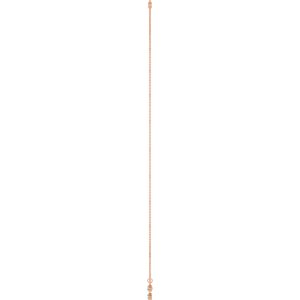 14K Rose Gold Natural Aquamarine 3-Stone Station 16-18" Necklace – image 3