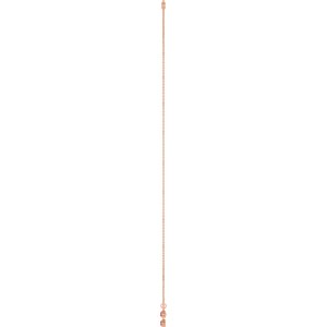 14K Rose Gold Lab-Grown Ruby 3-Stone Station 16-18" Necklace – image 3