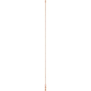 14K Rose Gold Natural Diamond 3-Stone Station 16-18" Necklace – image 3