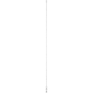 Sterling Silver 3 mm Round 3-Stone Station 16-18" Necklace Mounting – image 5