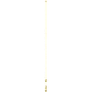 14K Yellow Gold Natural Peridot 5-Stone Station 16-18" Necklace – image 3