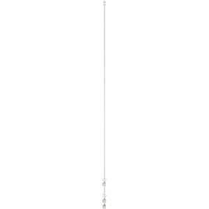 Sterling Silver Natural Peridot 5-Stone Station 16-18" Necklace – image 3