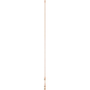 14K Rose Gold Natural Emerald 5-Stone Station 16-18" Necklace – image 3