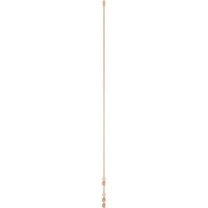 14K Rose Gold Lab-Grown Alexandrite 5-Stone Station 16-18" Necklace – image 3